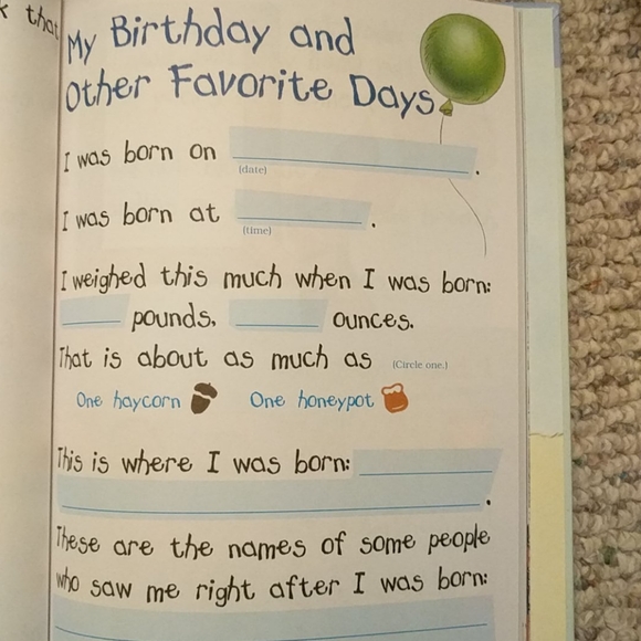 Winnie the Pooh and You- a book you write! - Picture 4 of 7